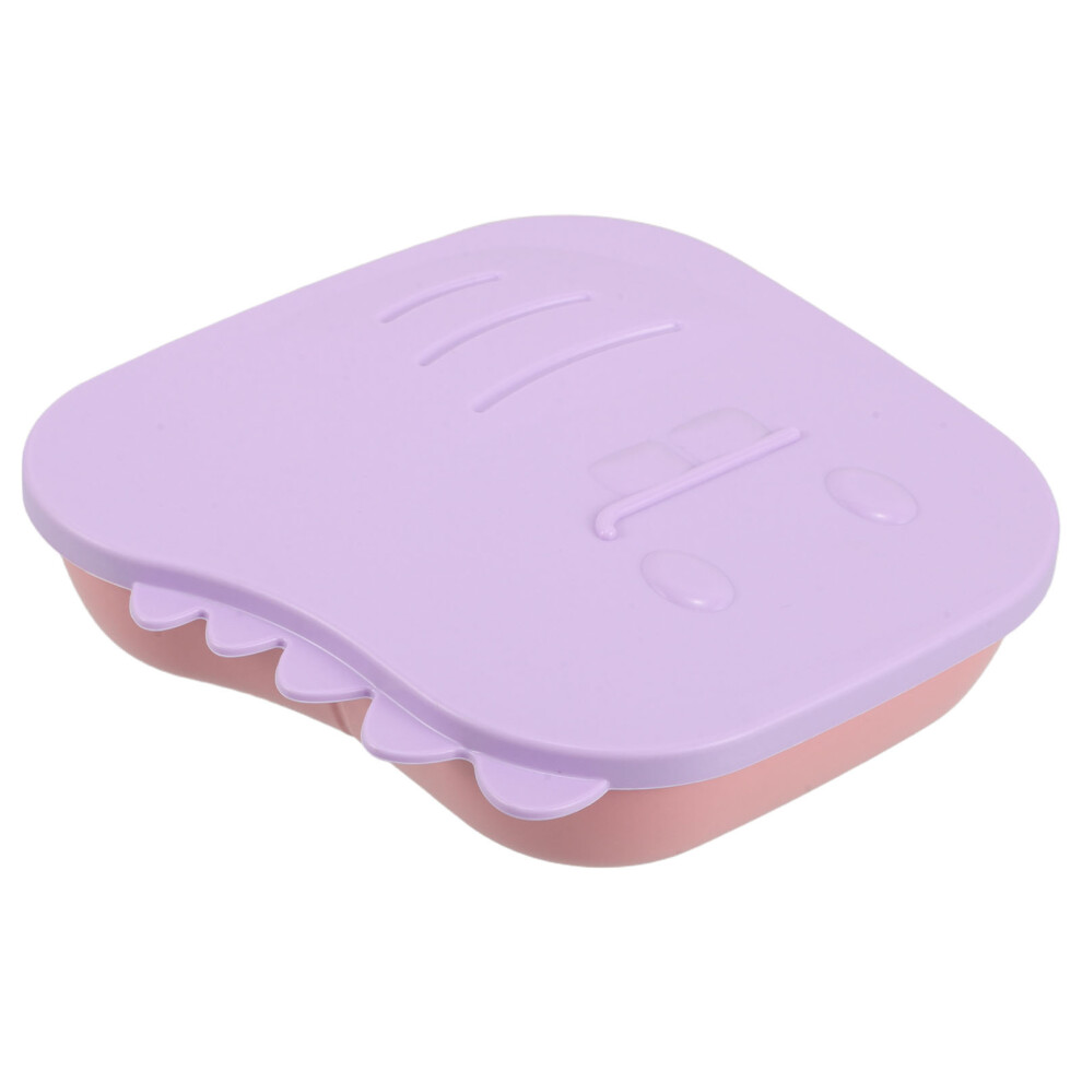 Reusable Suction Plate For Toddlers With Dividers And Lid Lavender Aboofan