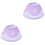 2Pcs Breathable Violet Adjustable Cat Cone Collar for Recovery Use 3
