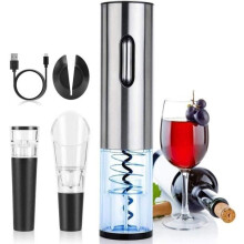 MTEVOTX Elektrischer Korkenzieher, wiederaufladbarer elektrischer Flaschenöffner, für Wein, Champagner, Geschenk für Männer und Weinliebhaber