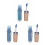 3Pcs Multi Color Glitter Liquid Eyeshadow Shimmer Chameleon Makeup 8