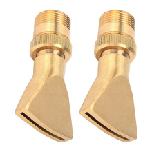 4Pcs Copper Fountain Nozzle Fan Spray Head for Garden Pond Outdoor Use