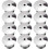 3pcs Case Headphone Holder Fall Resistant Marble Pattern Case For Travel Exercise 1