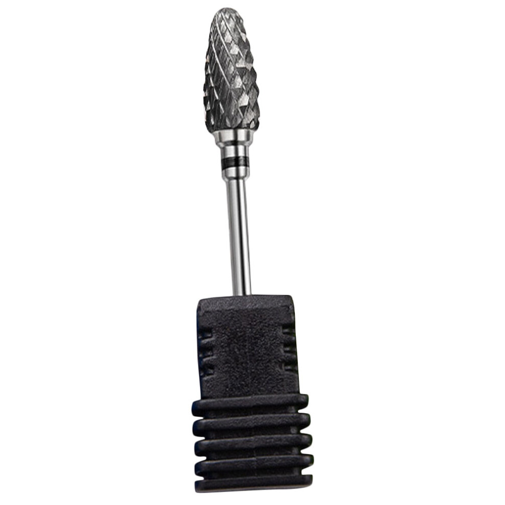 Photos - Nail Care Kit 2Pcs Nail Drill Bit Set Black Metal Polishing Heads for Nail Art Care