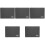5Pcs Grey Mud Absorbent Floor Mats for Home Use Anti-Skid 5