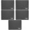 5Pcs Grey Mud Absorbent Floor Mats for Home Use Anti-Skid 9