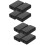 8Pcs Black Plastic Outdoor Junction Box Weatherproof Cable Project Box 9