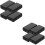 8Pcs Black Plastic Outdoor Junction Box Weatherproof Cable Project Box 8
