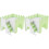 2Sets Light Green PVC Hamster Hideout House Durable Small Pet Hideaway 3