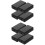 8Pcs Black Plastic Outdoor Junction Box Weatherproof Cable Project Box 7