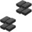 8Pcs Black Plastic Outdoor Junction Box Weatherproof Cable Project Box 5
