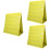 3Pcs Yellow Foldable Desktop Pocket Chart for Kids Learning Home Use 6