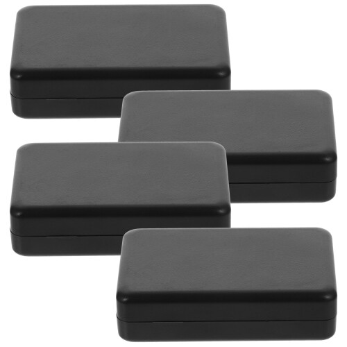 8Pcs Black Plastic Outdoor Junction Box Weatherproof Cable Project Box 1