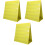 3Pcs Yellow Foldable Desktop Pocket Chart for Kids Learning Home Use 9