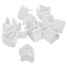 48Pcs Heavy Duty Plastic Curtain Hooks White for Pinch Pleat Drapes