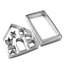 20 Pcs Christmas Cookie Cutters Stainless Steel Baking Mold Modeling