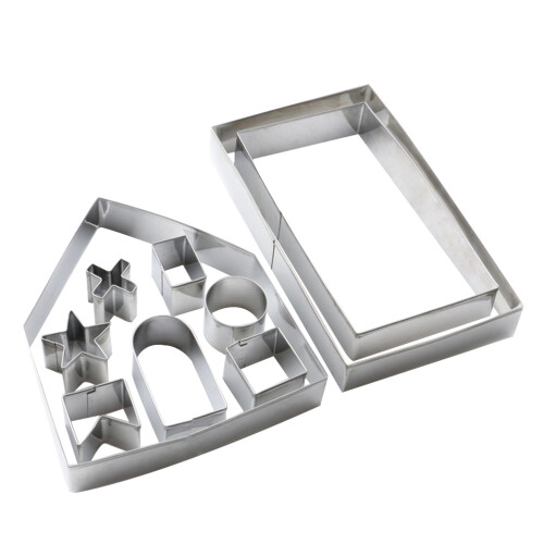 20 Pcs Christmas Cookie Cutters Stainless Steel Baking Mold Modeling