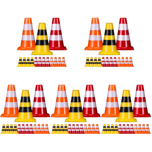 5 Pack Small Toys Roadblock Simulation Props Traffic Scene 1