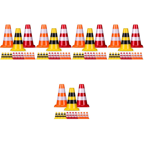 5 Pack Small Toys Roadblock Simulation Props Traffic Scene 2