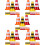 5 Pack Small Toys Roadblock Simulation Props Traffic Scene 5