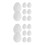 16Pcs White Paper Easter Eggs DIY Paintable Crafts for Holiday Decor 8