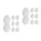 16Pcs White Paper Easter Eggs DIY Paintable Crafts for Holiday Decor 5