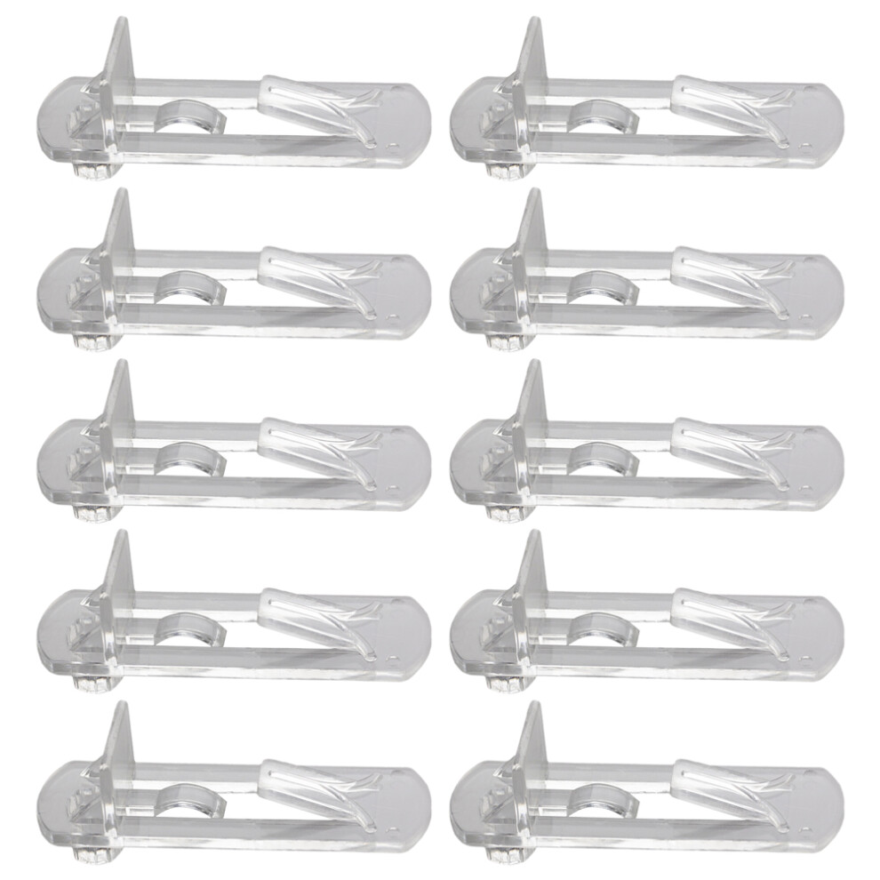 60Pcs Transparent Shelf Support Pegs Sturdy Clips For Home Shelving 3623702977158