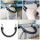 2Pcs Easy Install Car Seat Handle Assist for Elderly Black Eva 9