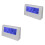2 Pack White Alarm Clock Cute Portable Desk Digital Display Simple 2