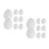 16Pcs White Paper Easter Eggs DIY Paintable Crafts for Holiday Decor 7