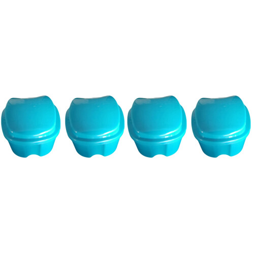 4 Pcs Storage Box Portable Tooth Storage Case With Strainer 1