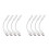 8Pcs White Type-C Adapter Cable 3.5mm Headphone Jack for Phone Audio 6