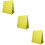3Pcs Yellow Foldable Desktop Pocket Chart for Kids Learning Home Use 3