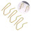 2 Packs Shower Curtain Hook Hooks For Hanging Siding Silver 9
