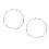 2Pcs Purple Plastic Bag Chains Crossbody Strap Purse Charm Decorative 3