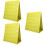 3Pcs Yellow Foldable Desktop Pocket Chart for Kids Learning Home Use 5