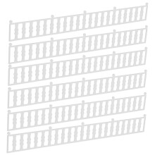 24Pcs White Decorative Mini Fence for Micro Landscape and Flower Pots