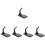 10Pcs Black Plastic Aircraft Model Display Stands for Desk Decor 5