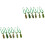 12Pcs Pet Tie Decor Assorted Colors St Patrick's Day Printed Neck Ties 3