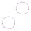 2Pcs Purple Plastic Bag Chains Crossbody Strap Purse Charm Decorative 6