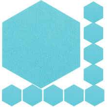 20Pcs Wall-Mounted Sky-Blue Felt Boards for Message and Reminder Use