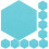 20Pcs Wall-Mounted Sky-Blue Felt Boards for Message and Reminder Use 1