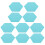 20Pcs Wall-Mounted Sky-Blue Felt Boards for Message and Reminder Use 2