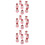 24Pcs DIY Pink Vegetable Fruit Cutters Cookie Molds 8 Assorted Shapes 8