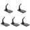 10Pcs Black Plastic Aircraft Model Display Stands for Desk Decor 3