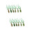 12Pcs Pet Tie Decor Assorted Colors St Patrick's Day Printed Neck Ties 7