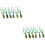 12Pcs Pet Tie Decor Assorted Colors St Patrick's Day Printed Neck Ties 6