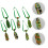 12Pcs Pet Tie Decor Assorted Colors St Patrick's Day Printed Neck Ties 10