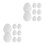 16Pcs White Paper Easter Eggs DIY Paintable Crafts for Holiday Decor 6