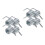 8Pcs Heavy Duty Hydraulic Jack Return Spring for Car Use Silver Iron 6