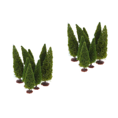 24 Pcs Mini Road Tree Toys For Sand Table Micro Landscape Ornaments 2